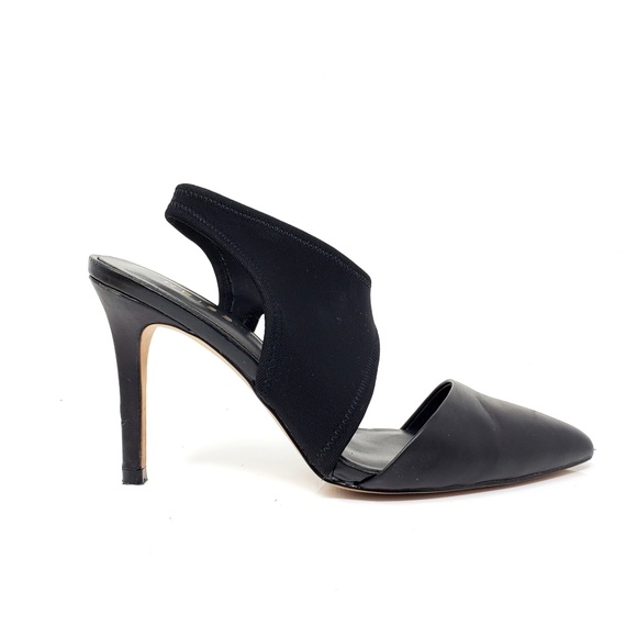 Reiss Shoes Reiss Black Leather Ankle Wrap Heels Poshmark